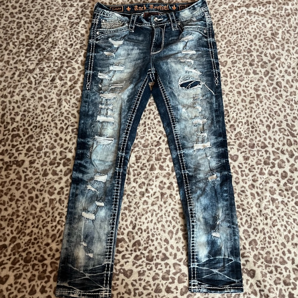 Rock revival men’s skinny jeans